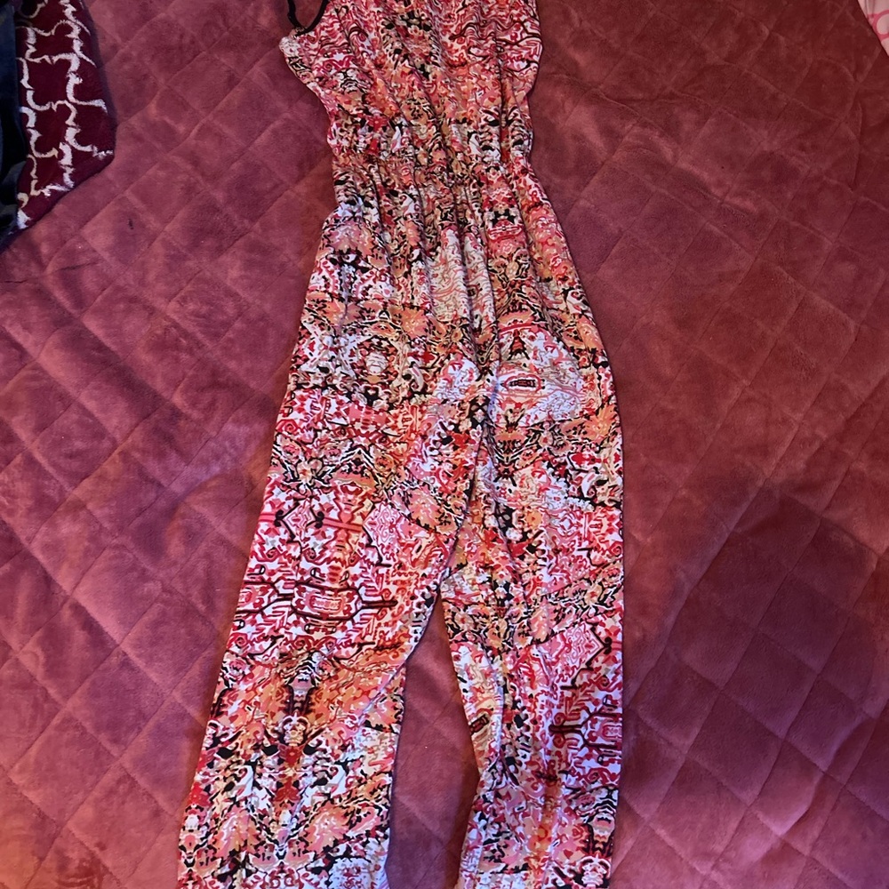 Floral Pink Jumpsuit